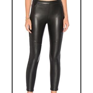 Free People Vegan Faux Leather Legging in Black Size 28